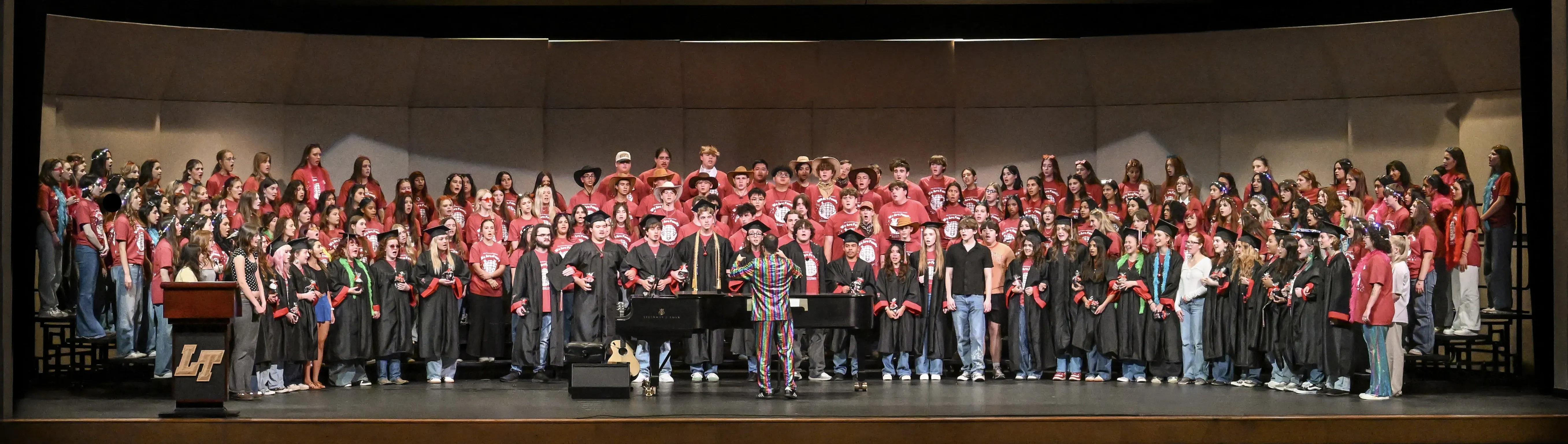 LTHS Choir on stage