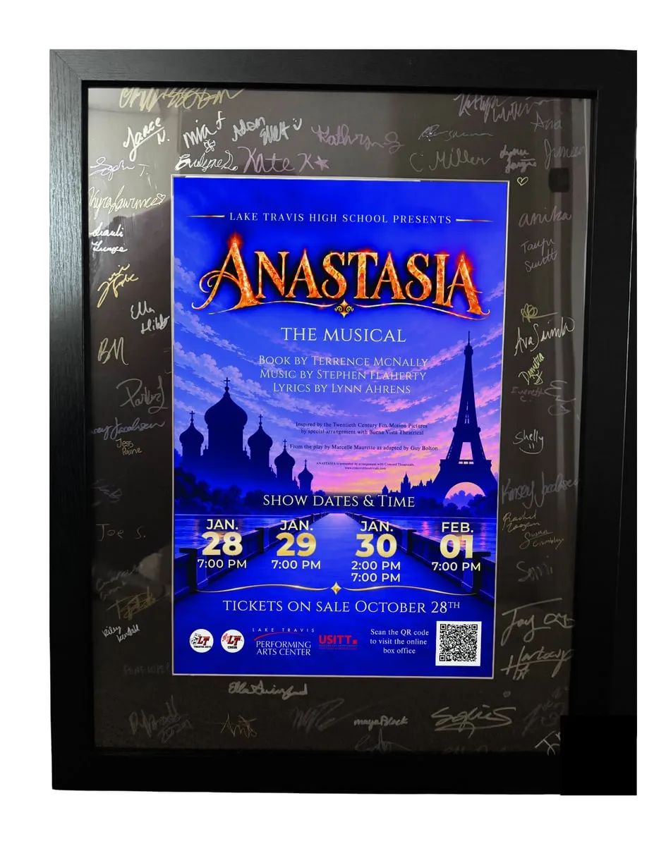 Cast-Signed Poster, Framed and Matted